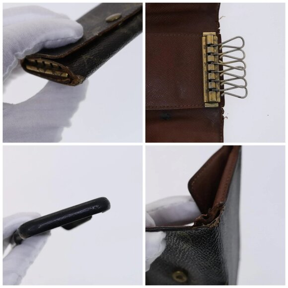 LOUIS VUITTON Monogram Epi Key Case 4Set Noir LV Auth BA641 - Picture 16 of 16